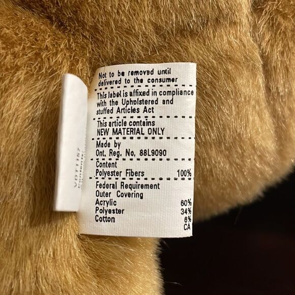 Hallmark Plush Bear Postbear Express Mail Brown Stuffed Animal Red Visor & Bag - Picture 9 of 9